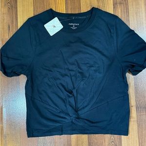Fabletics crop twist tie shirt